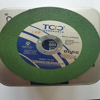 qualidade  72m/S Abrasive Cut Off Wheel Inox Stainless Steel Side Grinder Disc 107x1.2x16mm fábrica