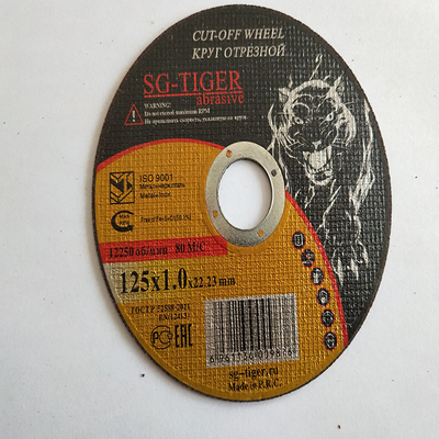 T41 metal de 5 polegadas que corta a roda eliminada de aço inoxidável 1.2mm abrasiva dos discos 125mm