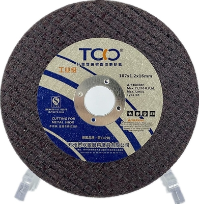 Óxido de alumínio Mesh Reinforced duplo de Cutting Wheel do moedor de ângulo de T42 107mm